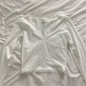 hollister lace detail long sleeve